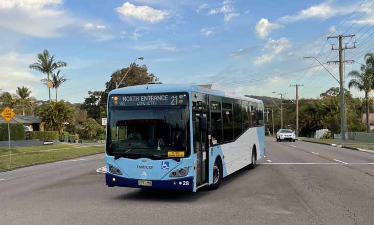 Red Bus Iveco Metro Express 28
